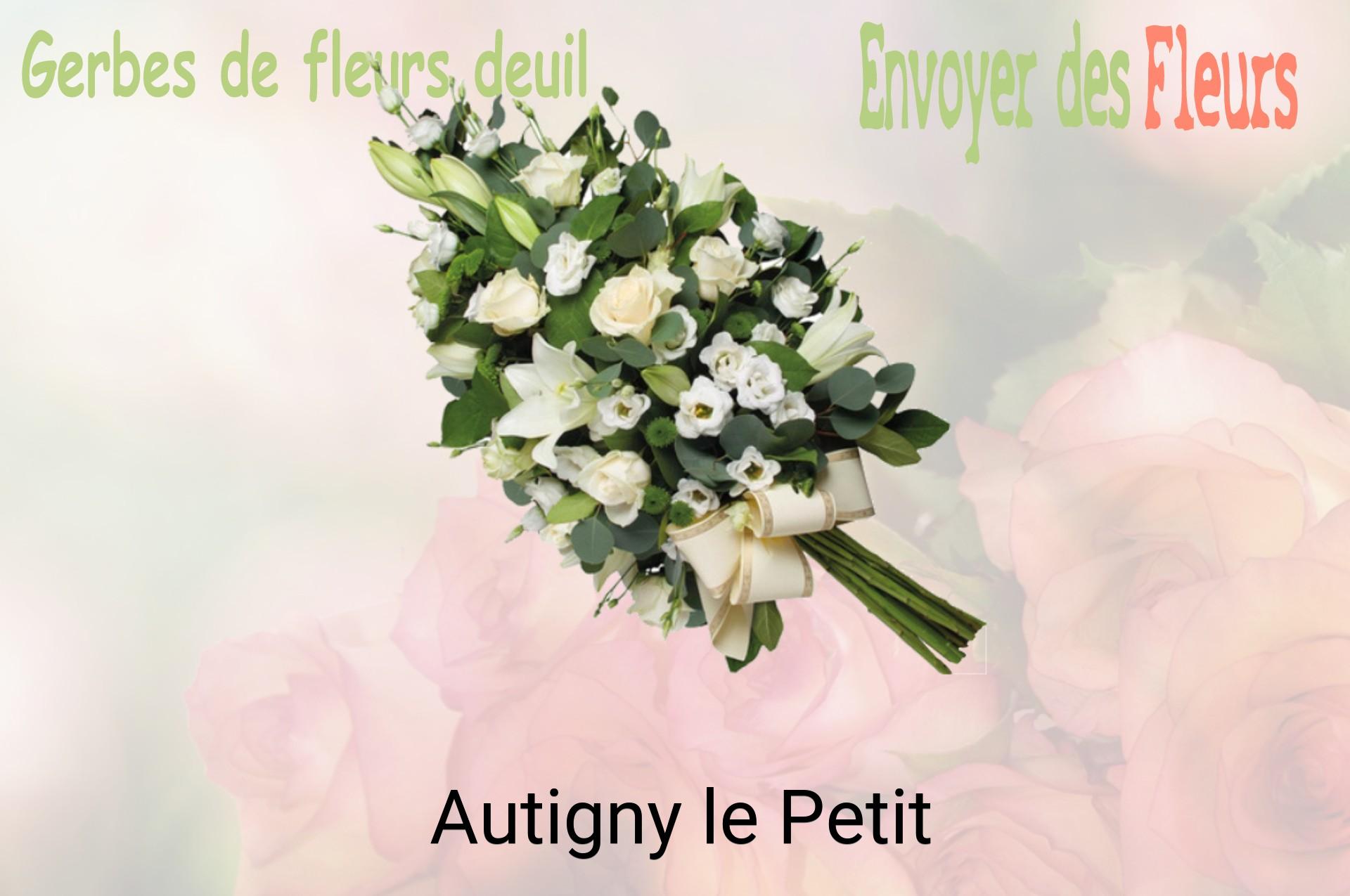 Gerbe de fleurs de deuil livrée à Autigny-le-Petit